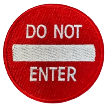 Do Not Enter HEDi Patch