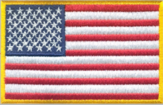 USA Red White & Blue Flag Patch